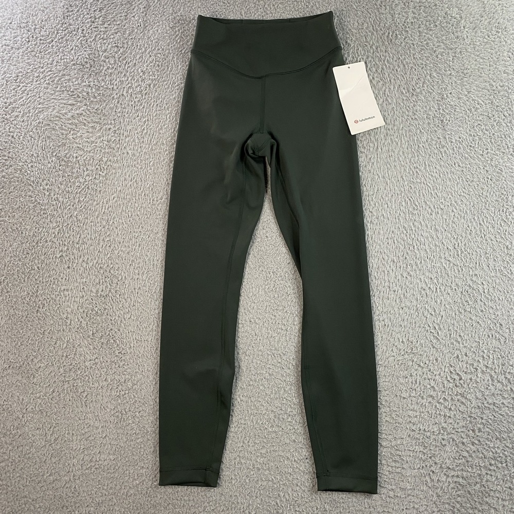 Lululemon Rainforest Green Wunder Under SmoothCover 25”